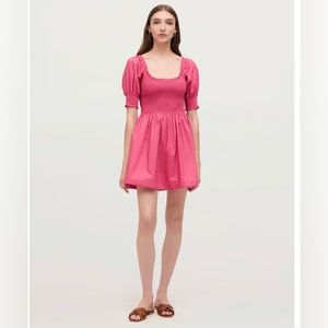Hill House The Naia Nap Dress - Small - Lipstick Pink